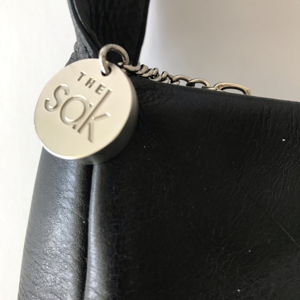 The Sak Soft Black Leather Shoulder Bag - Picture 5 of 7